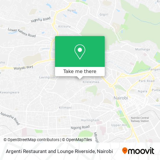 Argenti Restaurant and Lounge Riverside map