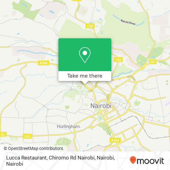 Lucca Restaurant, Chiromo Rd Nairobi, Nairobi map