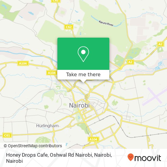 Honey Drops Cafe, Oshwal Rd Nairobi, Nairobi map