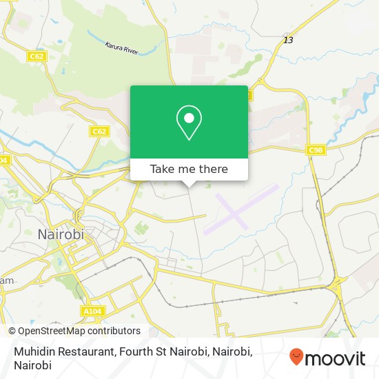 Muhidin Restaurant, Fourth St Nairobi, Nairobi map