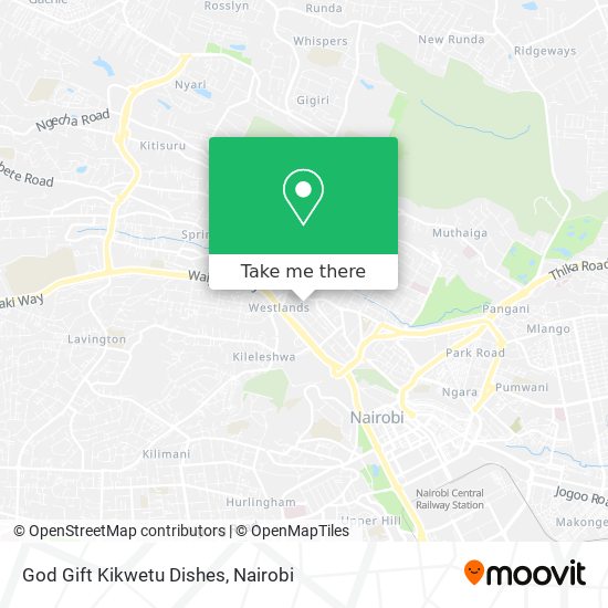 God Gift Kikwetu Dishes map