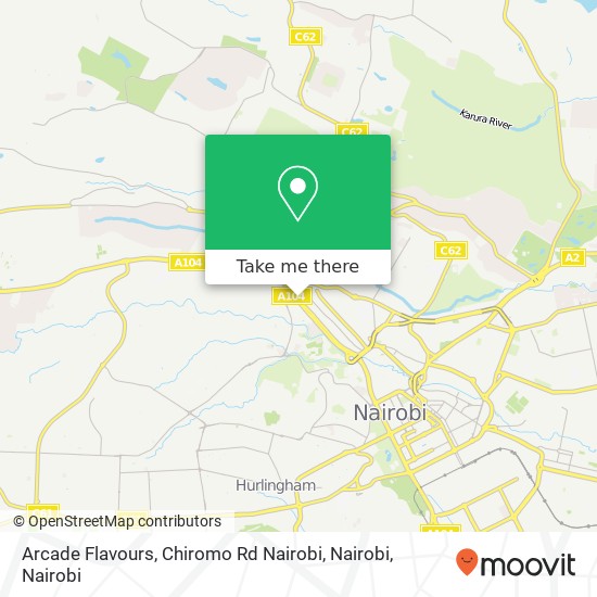 Arcade Flavours, Chiromo Rd Nairobi, Nairobi map
