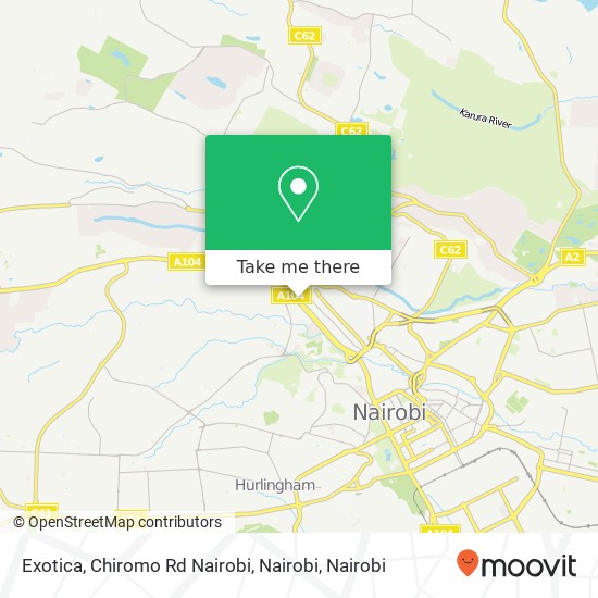 Exotica, Chiromo Rd Nairobi, Nairobi map