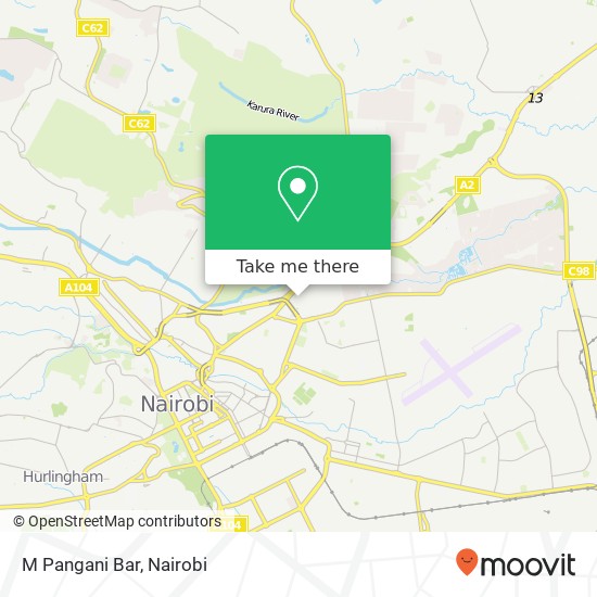 M Pangani Bar map