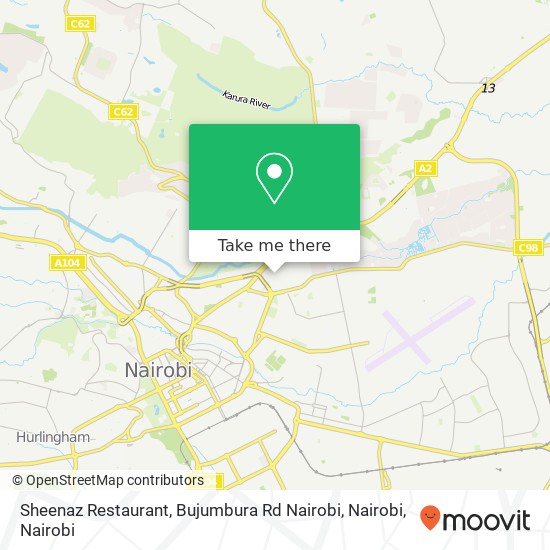 Sheenaz Restaurant, Bujumbura Rd Nairobi, Nairobi map