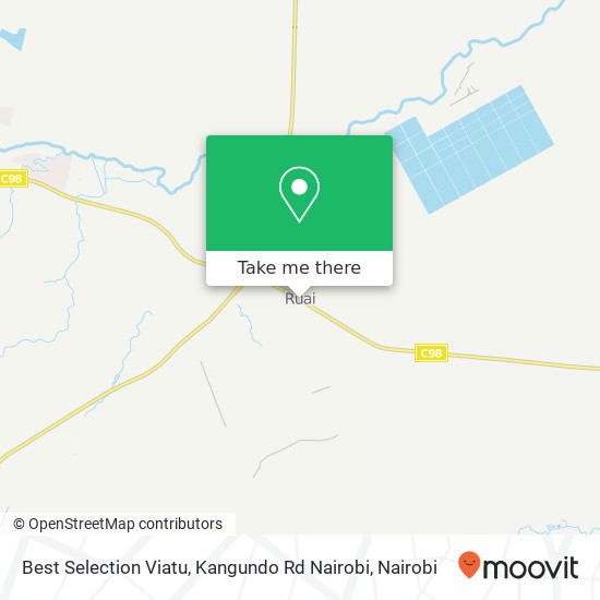 Best Selection Viatu, Kangundo Rd Nairobi map