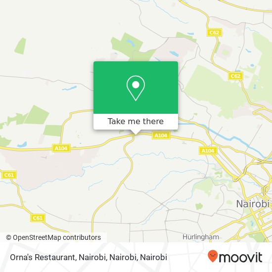 Orna's Restaurant, Nairobi, Nairobi map
