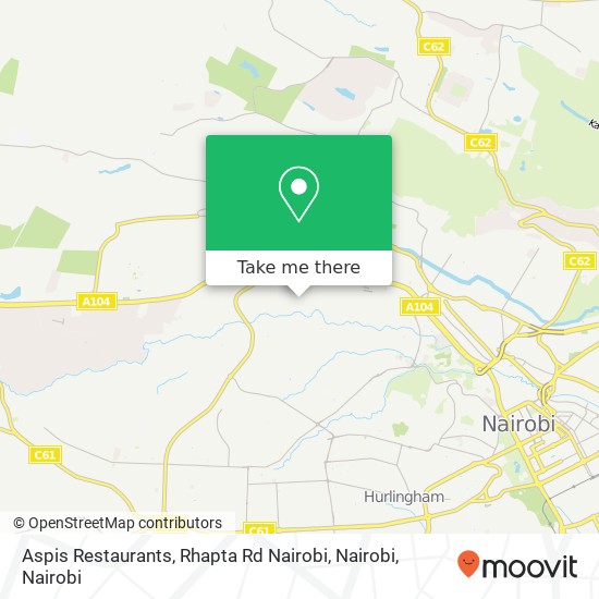 Aspis Restaurants, Rhapta Rd Nairobi, Nairobi map