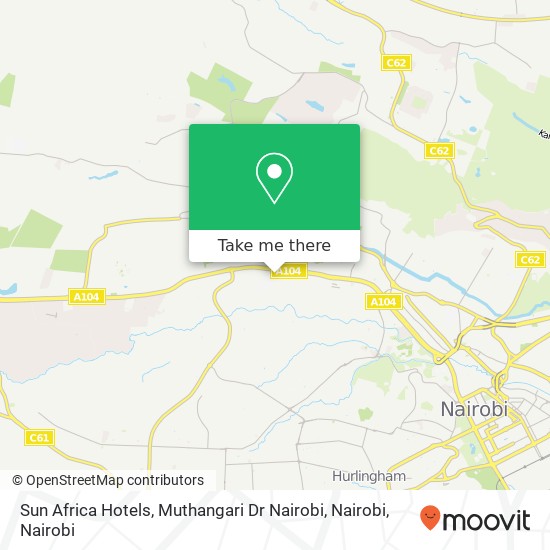 Sun Africa Hotels, Muthangari Dr Nairobi, Nairobi map