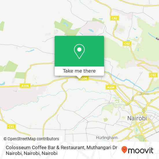 Colosseum Coffee Bar & Restaurant, Muthangari Dr Nairobi, Nairobi map
