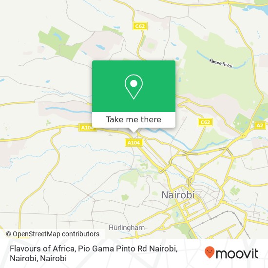 Flavours of Africa, Pio Gama Pinto Rd Nairobi, Nairobi map