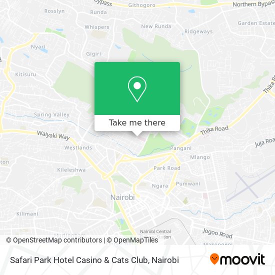 Safari Park Hotel Casino & Cats Club map