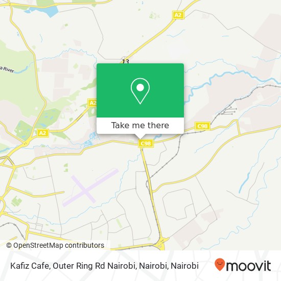 Kafiz Cafe, Outer Ring Rd Nairobi, Nairobi map
