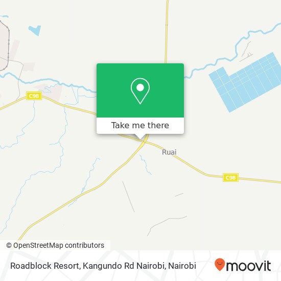 Roadblock Resort, Kangundo Rd Nairobi map