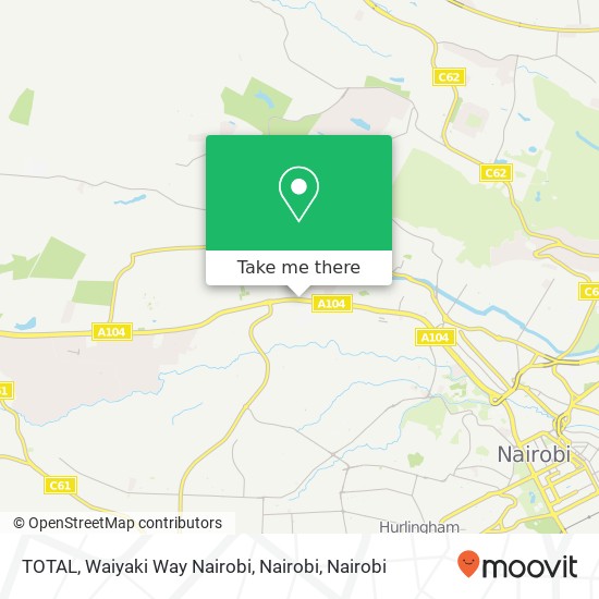 TOTAL, Waiyaki Way Nairobi, Nairobi map