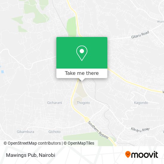 Mawings Pub map