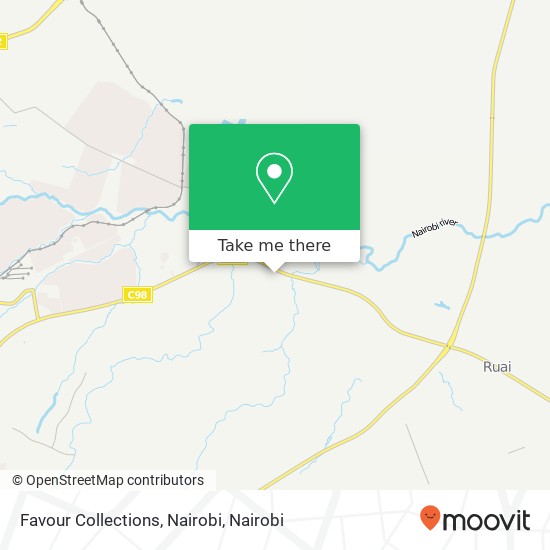 Favour Collections, Nairobi map