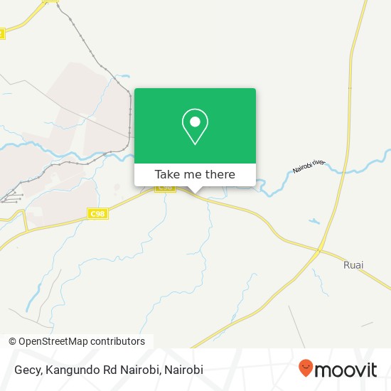 Gecy, Kangundo Rd Nairobi map