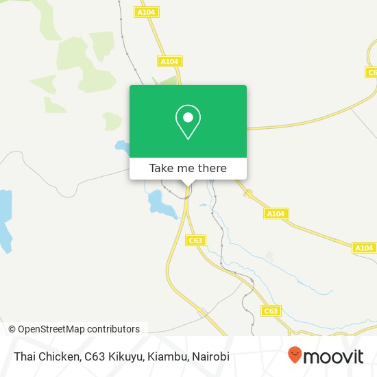 Thai Chicken, C63 Kikuyu, Kiambu map