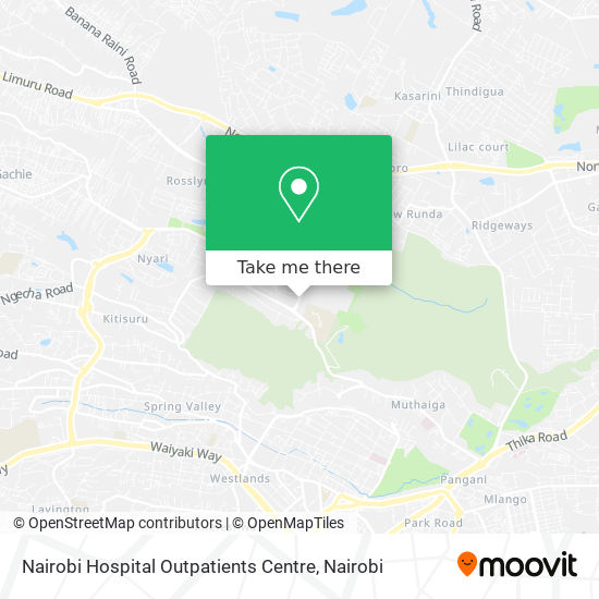 Nairobi Hospital Outpatients Centre map