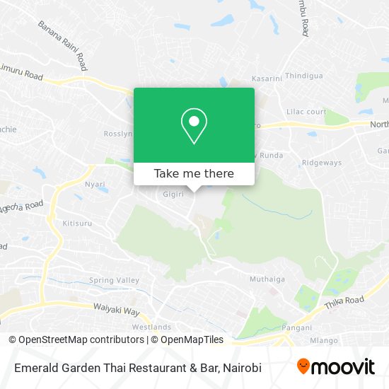 Emerald Garden Thai Restaurant & Bar map