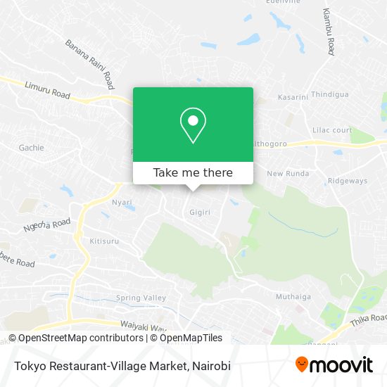 Tokyo Restaurant-Village Market map