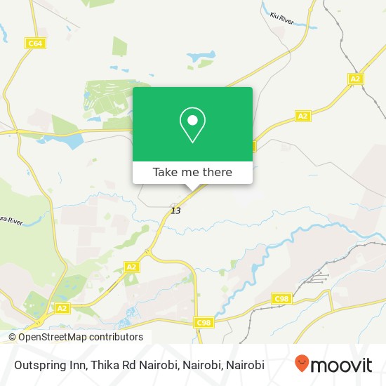 Outspring Inn, Thika Rd Nairobi, Nairobi map