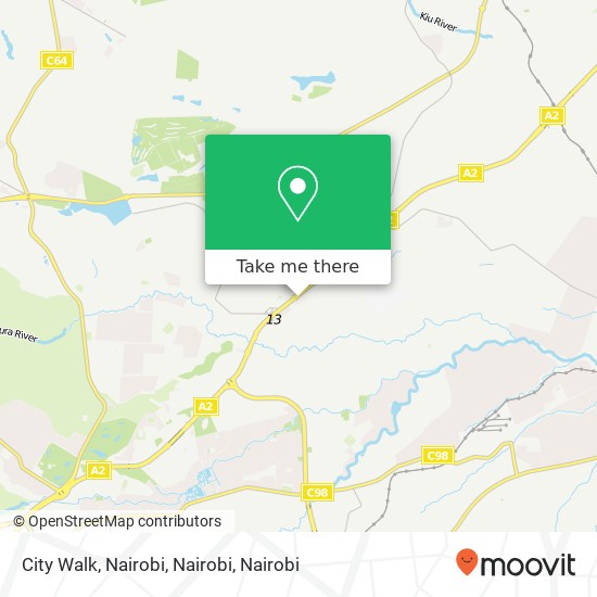 City Walk, Nairobi, Nairobi map