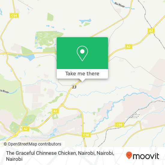 The Graceful Chinnese Chicken, Nairobi, Nairobi map