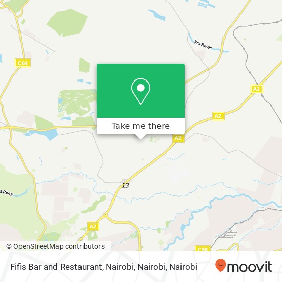 Fifis Bar and Restaurant, Nairobi, Nairobi map
