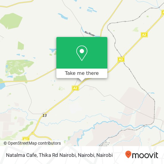 Natalma Cafe, Thika Rd Nairobi, Nairobi map