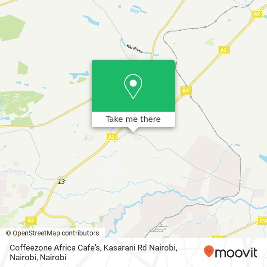 Coffeezone Africa Cafe's, Kasarani Rd Nairobi, Nairobi map