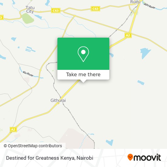 Destined for Greatness Kenya map