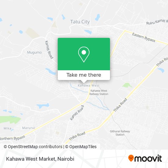 Kahawa West Market map