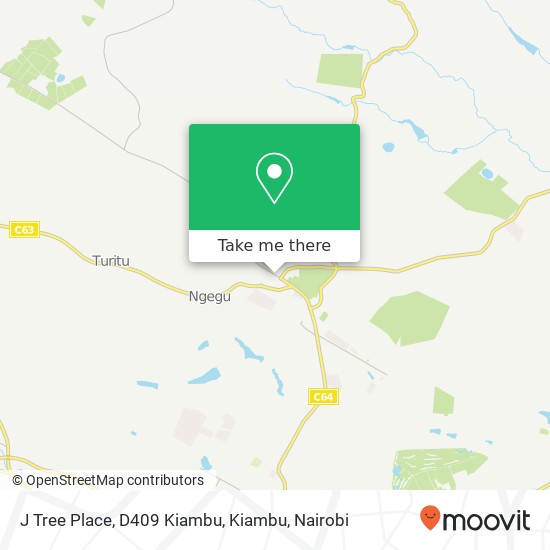 J Tree Place, D409 Kiambu, Kiambu map