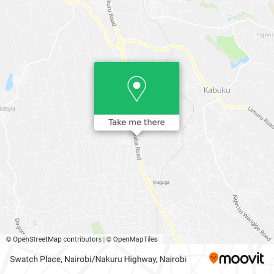 Swatch Place, Nairobi / Nakuru Highway map