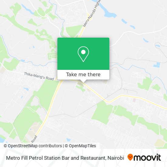 Metro Fill Petrol Station Bar and Restaurant map