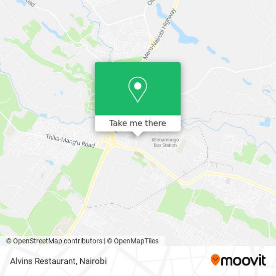 Alvins Restaurant map