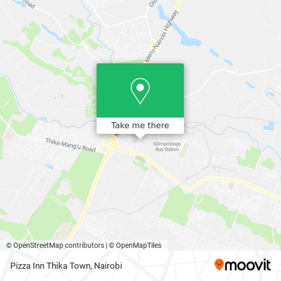 Pizza Inn Thika Town map