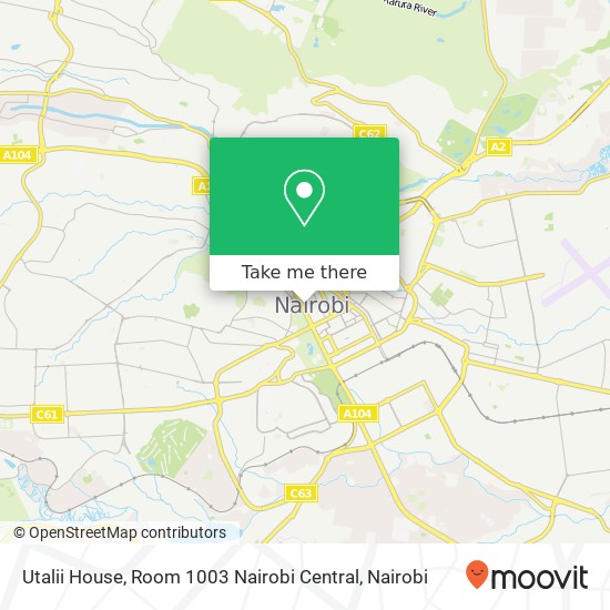 Utalii House, Room 1003 Nairobi Central map