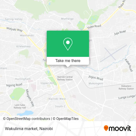 Wakulima market map