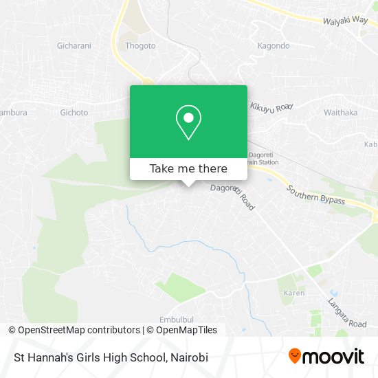 St Hannah's Girls High School map