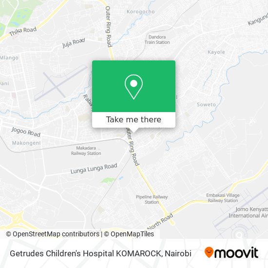 Getrudes Children's Hospital  KOMAROCK map