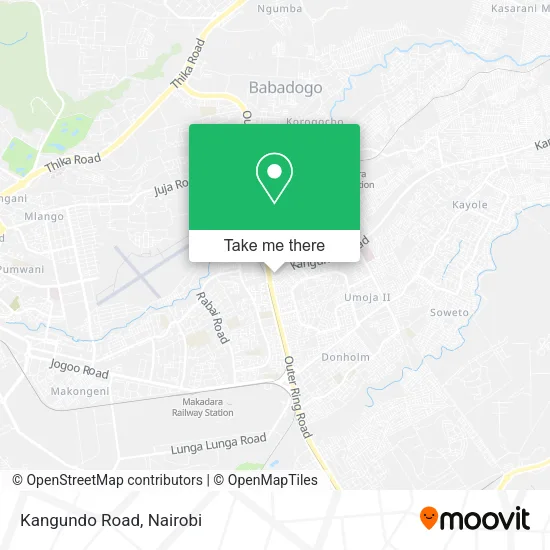 Kangundo Road map