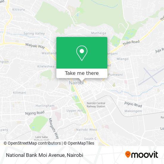 National Bank Moi Avenue map