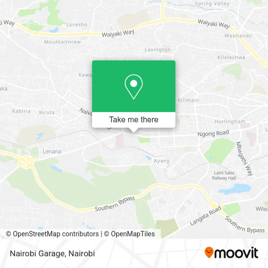 Nairobi Garage map