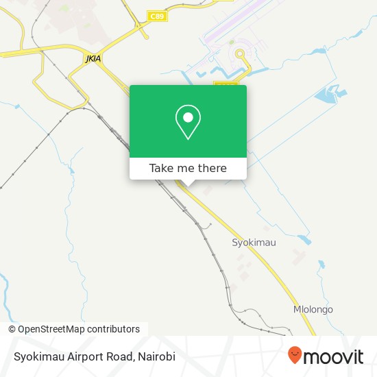 Syokimau Airport Road map