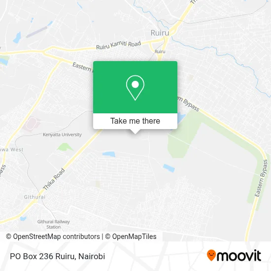 PO Box 236 Ruiru map