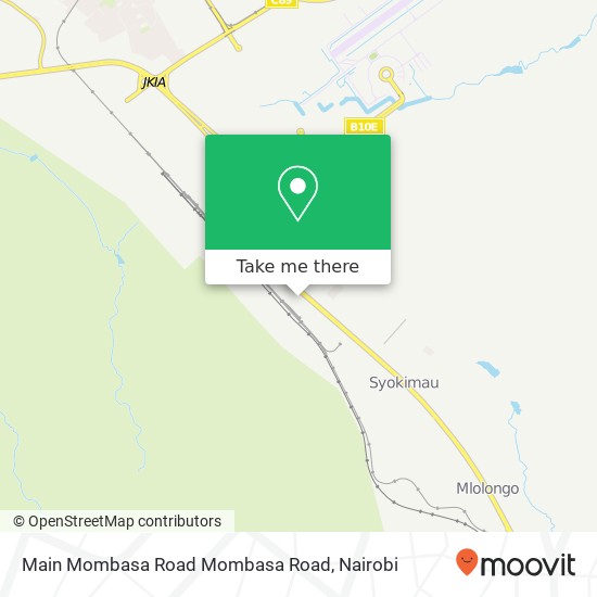 Main Mombasa Road Mombasa Road map
