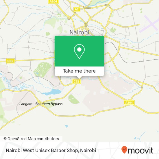 Nairobi West Unisex Barber Shop map